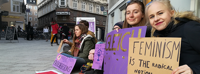 La vaga feminista i una visita especial