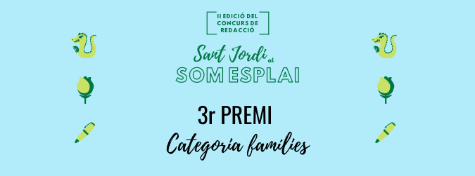 “Els problemes de la Bina” i “Poema de Sant Jordi coronat” – família Adell, 3r premi